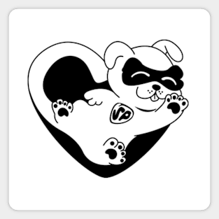 Super Pup doodle [black version] Magnet